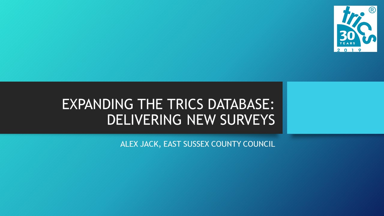 Expanding the TRICS Database